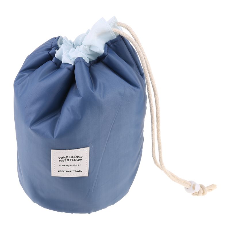 

Drawstring Cosmetic Bag Makeup Toiletries Organizer with 3 Slots for Home Trip Q1QA