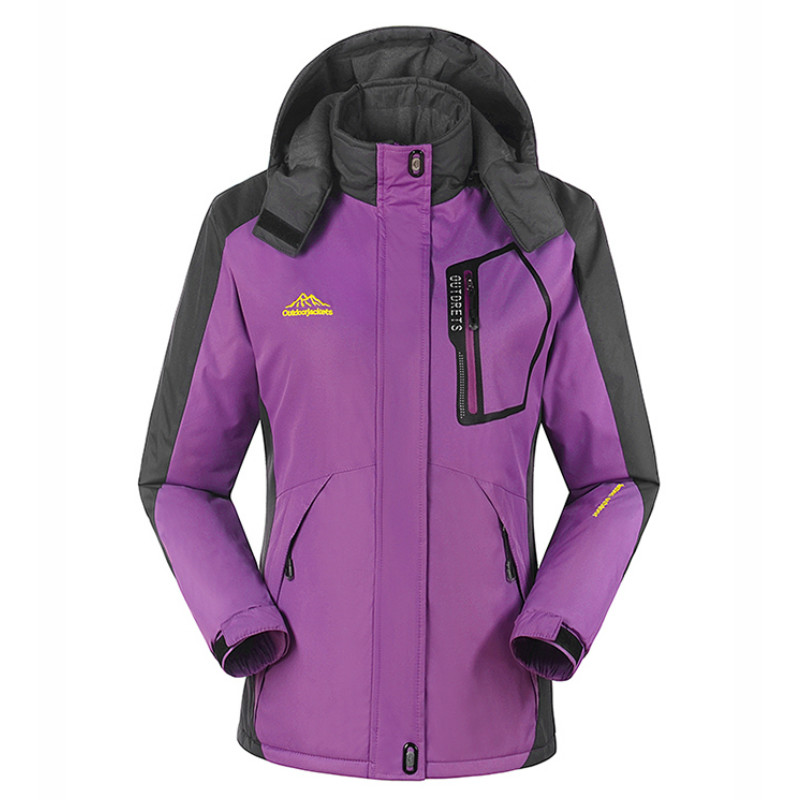 

outdoor Women's Thicken Plus cashmere Ski Jacket Snowboarding keep Warm Waterproof Windproof Breathable camping hiking Jackets, Blue