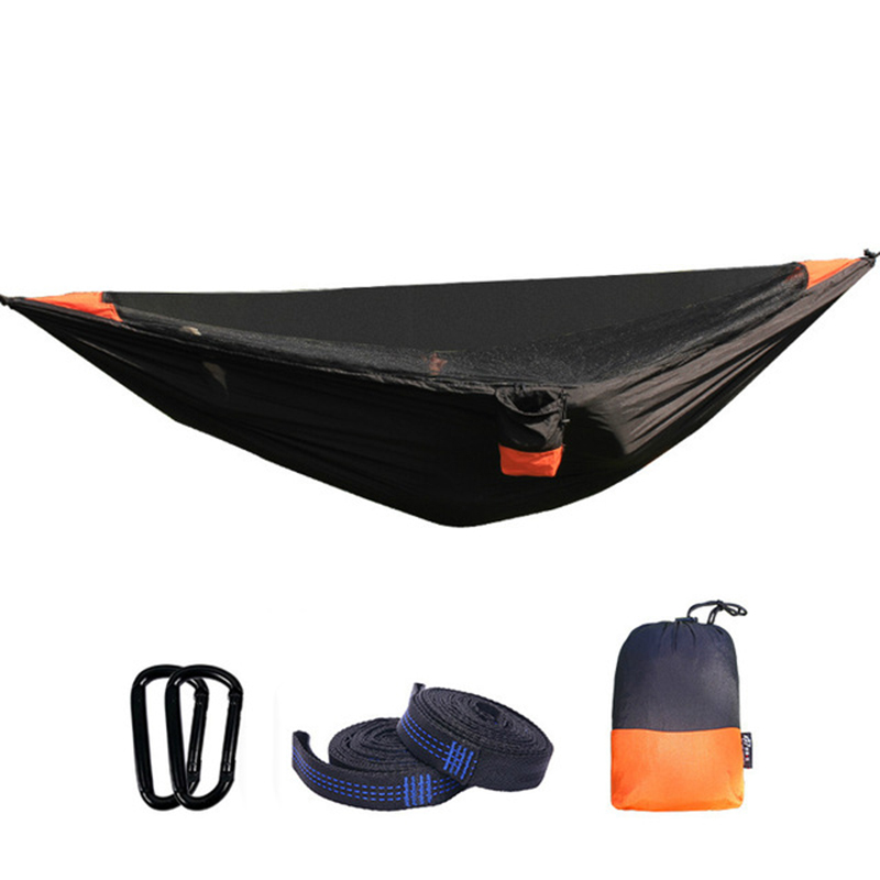 

1-2 Person Outdoor Camping Tent With Mosquito Net Strength Parachute Hanging Hammock Hiking Sleeping Bed Swing