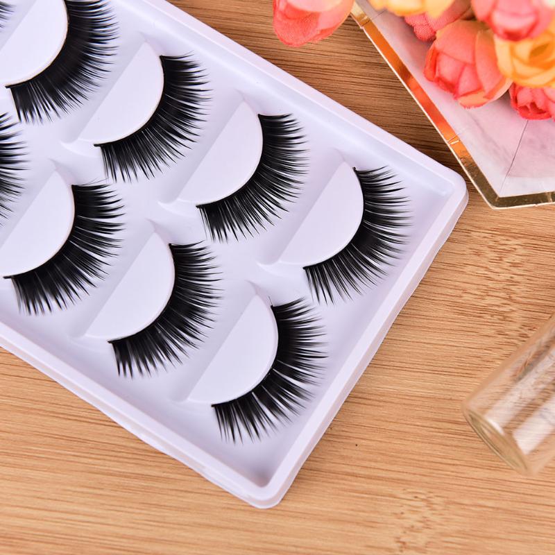 

10Pcs Girls Women 1.5cm Long Soft False Eyelashes Thick Fake Black Eye Natural Lashes Extension Makeup Tools