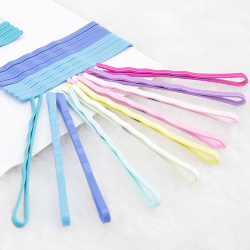 

1 Set Candy Color Hairpin 4 Types For Choice Wave Spiral Metal Hair Clips Headwear For Sweet Women Girls Hair Styling Tools
