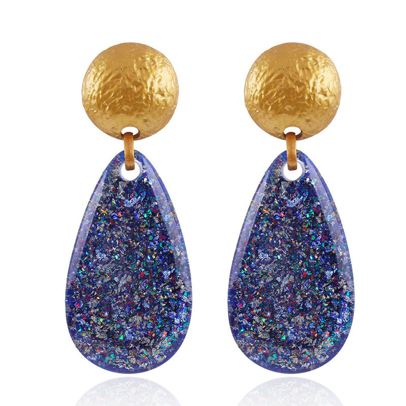 

STRATHSPEY Big pendant Acrylic Earrings For Women Bohemia Geometric Resin Earring Crystal Statement Jewelry Femme