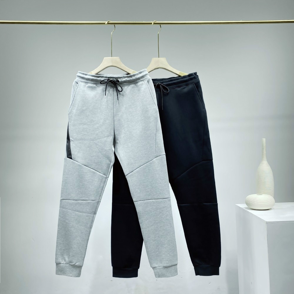

American classic fashion street pants men sweatpant loose 70% cotton and 30% polyester fiber Flexible comfortable high quality trousers, Black