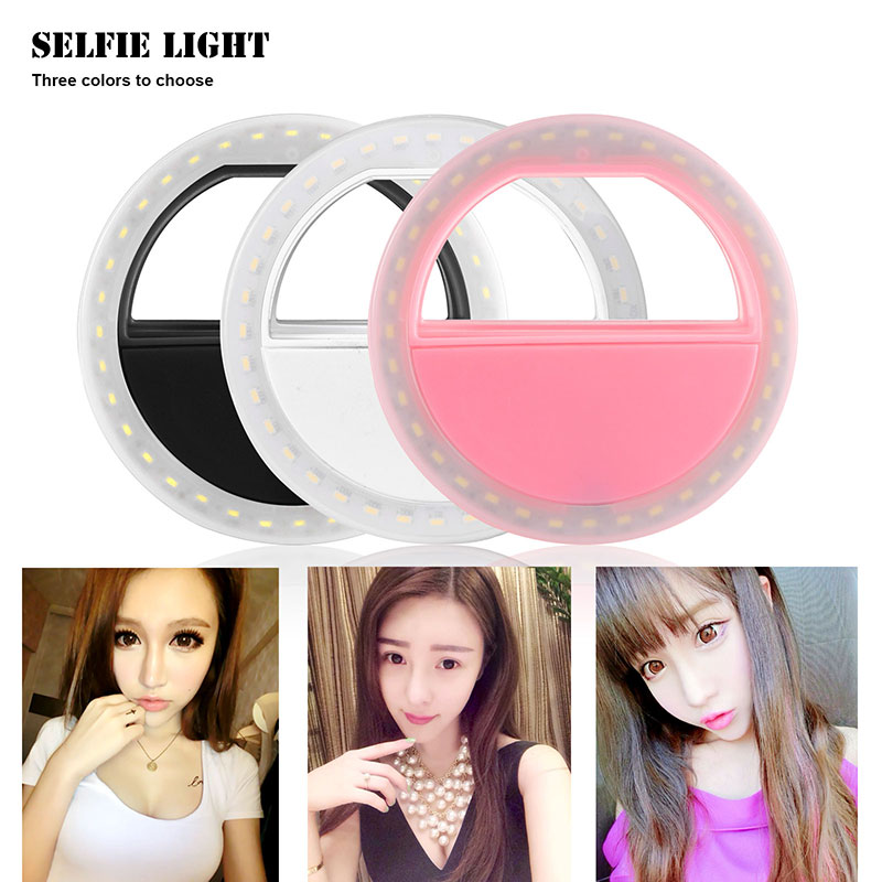 

USB Charge LED Selfie Ring Light For Supplementary Lighting Selfie Enhancing Fill Light For Phones