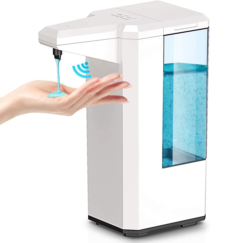 

Automatic Liquid Hand Soap Dispenser - 500Ml Pressless Countertop Soap Dispenser Sensor Bottle for Home Bathroom