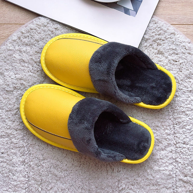 

Ladies Winter shoes china female slippers fur slides 2020 fashion genuine leather velvet shoes unisex, Pink