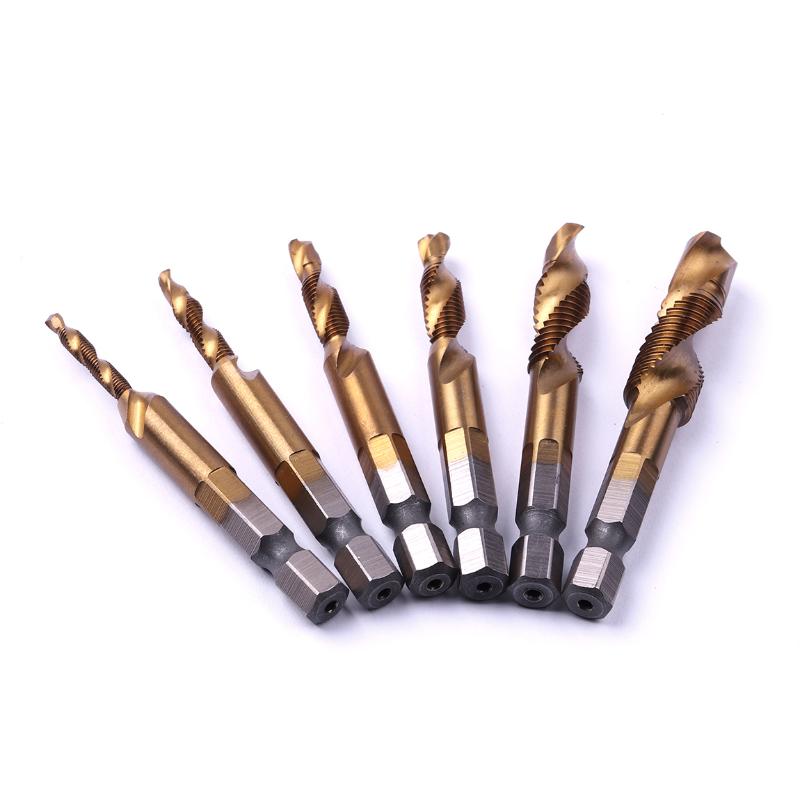 

Metric HSS 6542 Titanium Titanizing Screw Tap Drill Bit Hex Shank Machinist Tool