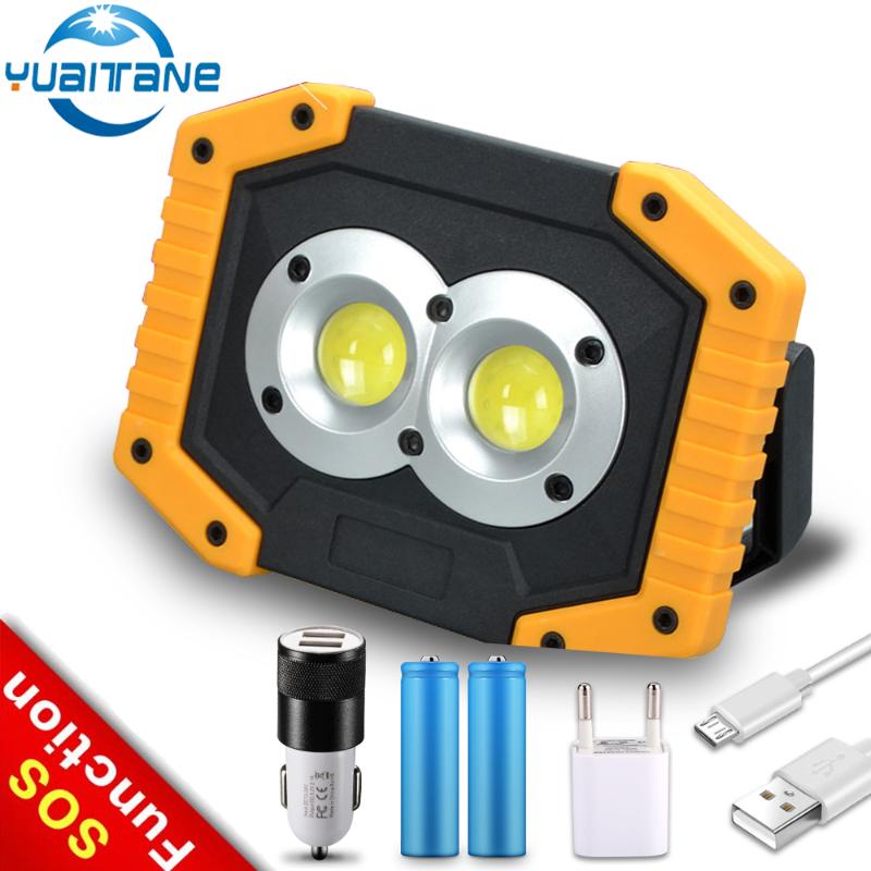 

100W Portable light COB Work Light Floodlight Searchlight Spotlights 5V Usb Rechargeable Super Bright Searchlight Handheld 2020