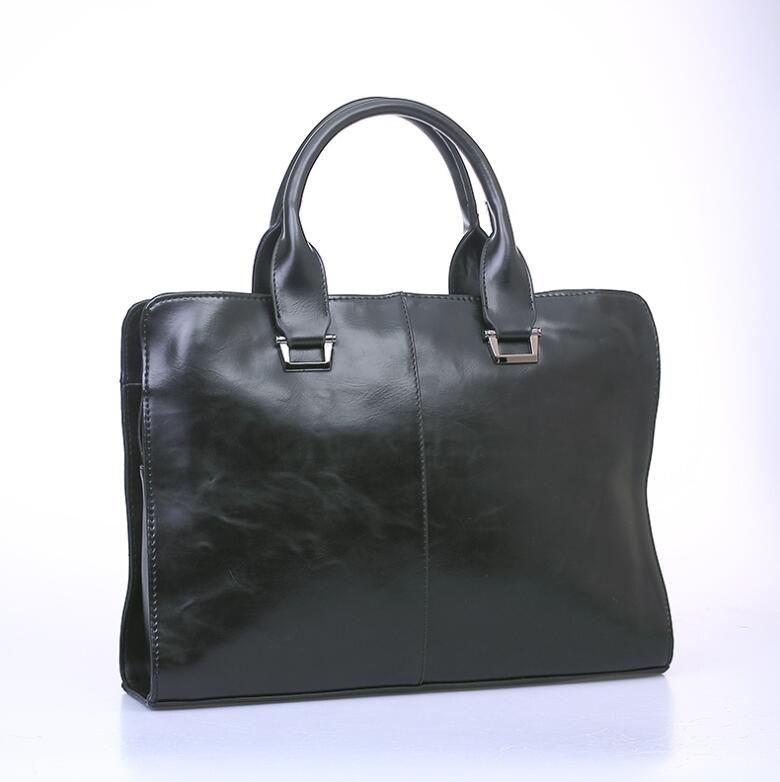 

Man Briefcase Dress Handbags Computer Bag Gentleman Business Briefcase One Shoulder Crossbody, Black