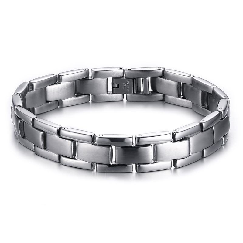 

Men's Bracelet Stainless Steel Silver Color Father Boyfriend Best Birthday Gifts