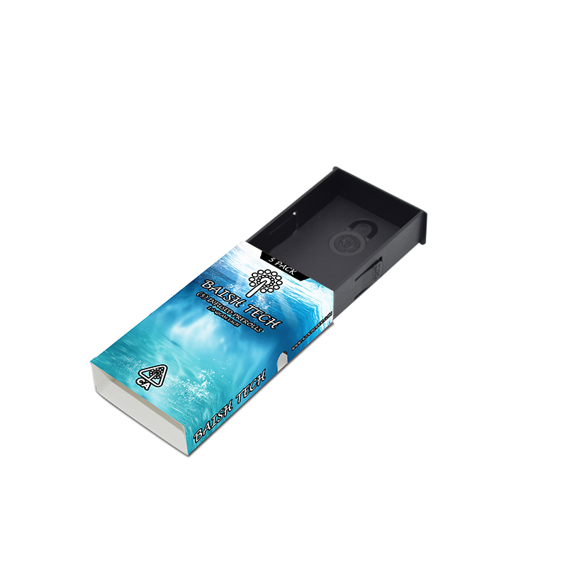 

Customize Preroll Draw Box Childproof plastic case child resistant pre-roll joint cone plastic box packaging