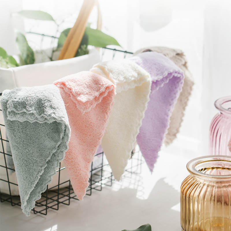 

25*25CM Compressed Bathing Towels Hand Towel 1PC Soft Quick-Dry Microfiber Handkerchief Baby Washcloth Child Feeding Wipe Cloth, Green
