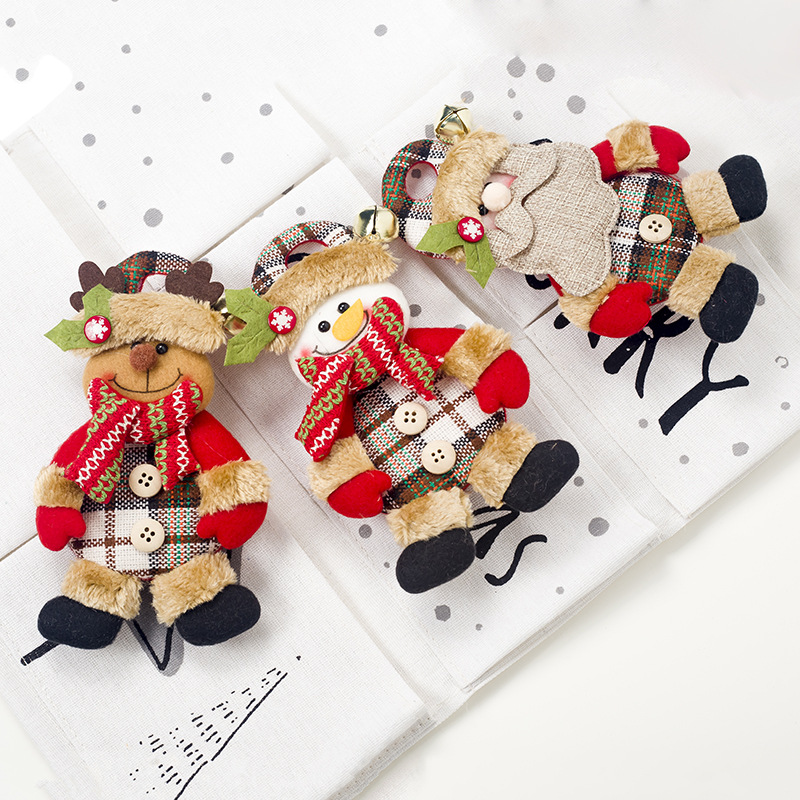 

Christmas Tree Decorations Santa Claus Creative Cloth Doll Hanging Garland Pendants Christmas Decorations for Home Ornaments,Q