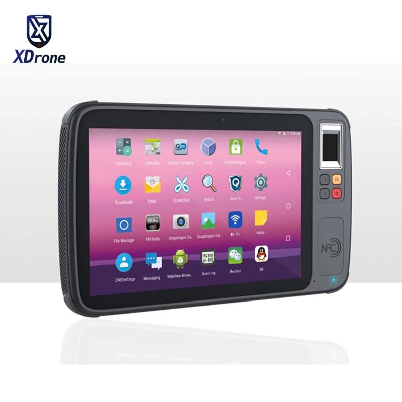 

2020 K8 Waterproof Rugged Android Tablet 8 inch Qualcomm MSM8953 Phablet HF UHF RFID 2D Barcode Scanner Fingerprint Reader GPS, Black