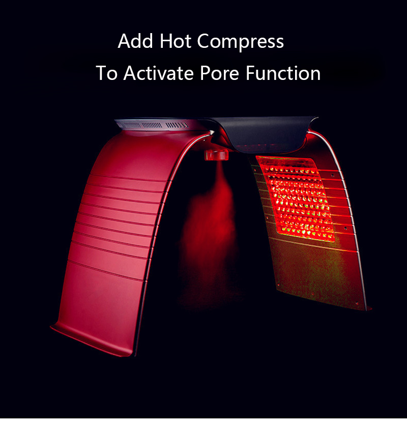 

7 Colors PDT Photon Led Light Therapy with Hot Cold Water Spray Skin Rejuvenation Acne Remover Spa Beauty Facial Machine