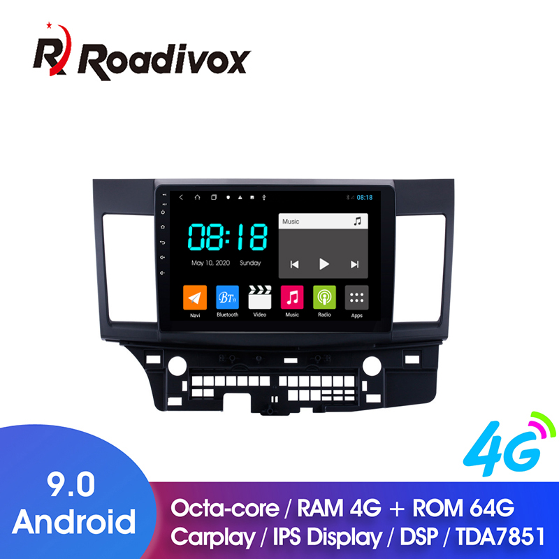 

10.1" Android 9.0 4G ROM 64G For Mitsubishi Lancer 2008-2020 car dvd gps navigation radio multimedia player stereo head unit