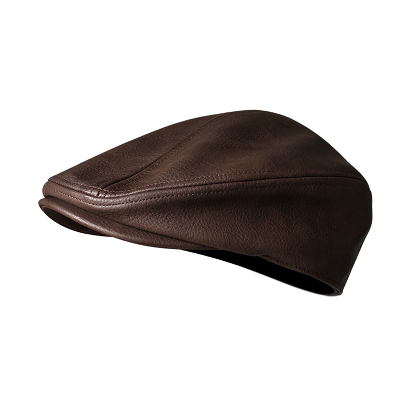

Classic Newsboy Cap For Men Upscale PU Berets Casual HandsomeBaker Boy Hat Women Fashion Boinas Duckbill Cabbie Hats BLM259, Black