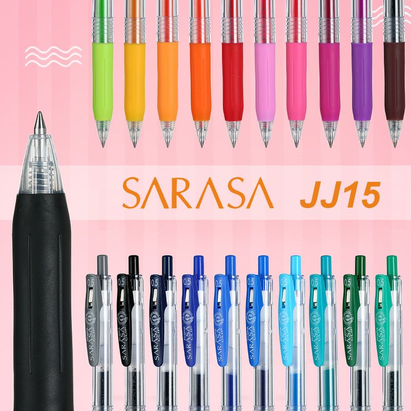

1Pcs Zebra SARASA color gel gel pen JJ15-0.5mm 20 colors optional waterproof and light-resistant colorful bright writing smooth