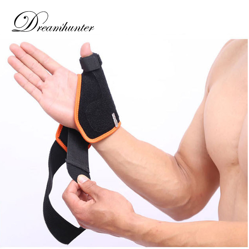 

1 pcs Fixed thumb wrist protector Bodybuilding Breathable Hand Wraps Wrist Strap Weight Lifting Fitness bandage carpal tunnel, Black