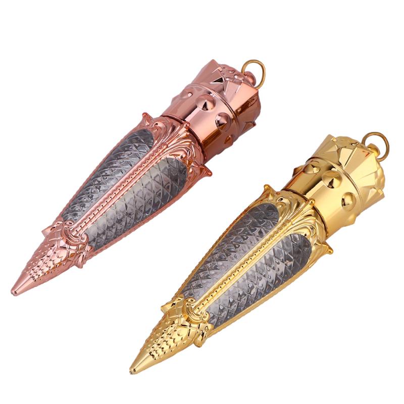 

1 Bag 2pcs Upgrade Lip Gloss Empty Bottle Tube Storage Oragnizer Radish Lip Glazed Tube Makeup Dispenser Bottle (Golden, Rose Go
