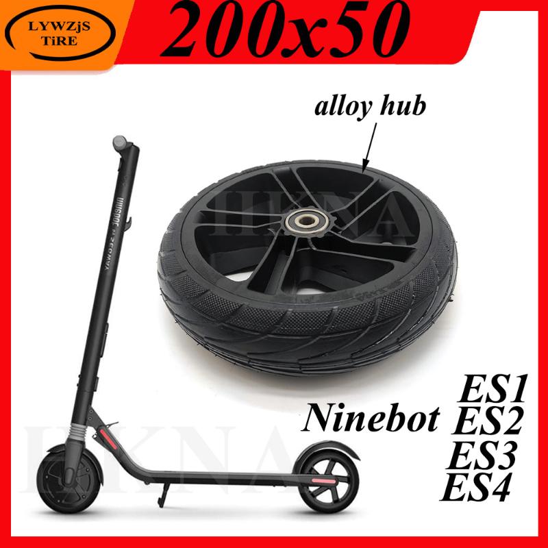 

8 Inch 200x50 Wheel Solid Tire for Ninebot Segway ES1 ES2 ES3 ES4 Electric Scooter Rear Wheel Explosion-Proof Tyre Parts
