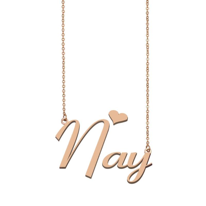 

Nay Name Necklace , Custom Name Necklace for Women Girls Best Friends Birthday Wedding Christmas Mother Days Gift