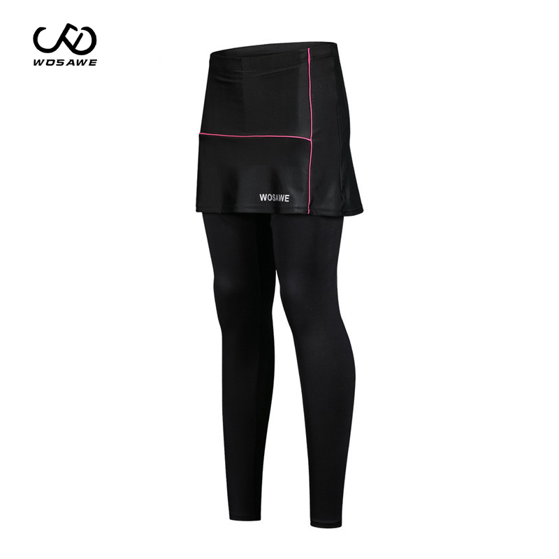 

WOSAWE 2020 Cycling Skirt Pants For Women Mesh Breathable Soft Mtb Cycling Clothes Bicycle Riding 3D Gel Pad Outerwear Bottom, Bc176