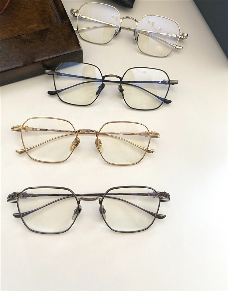 

vintage eyeglass PARATESTES II design square metal glasses square optical glasses for man and women with case PARATESTES II, White;black