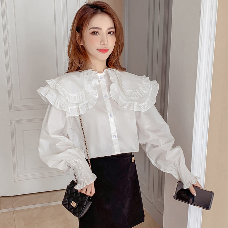 big collar shirt womens