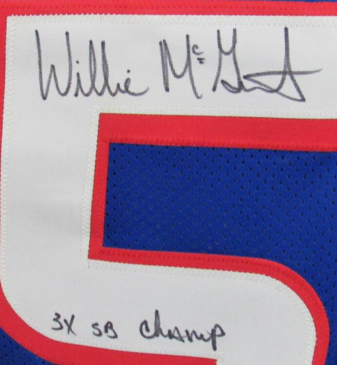 

Willie McGinest 3x SB Champ Signed signatured Autographed Jersey shirts, Black