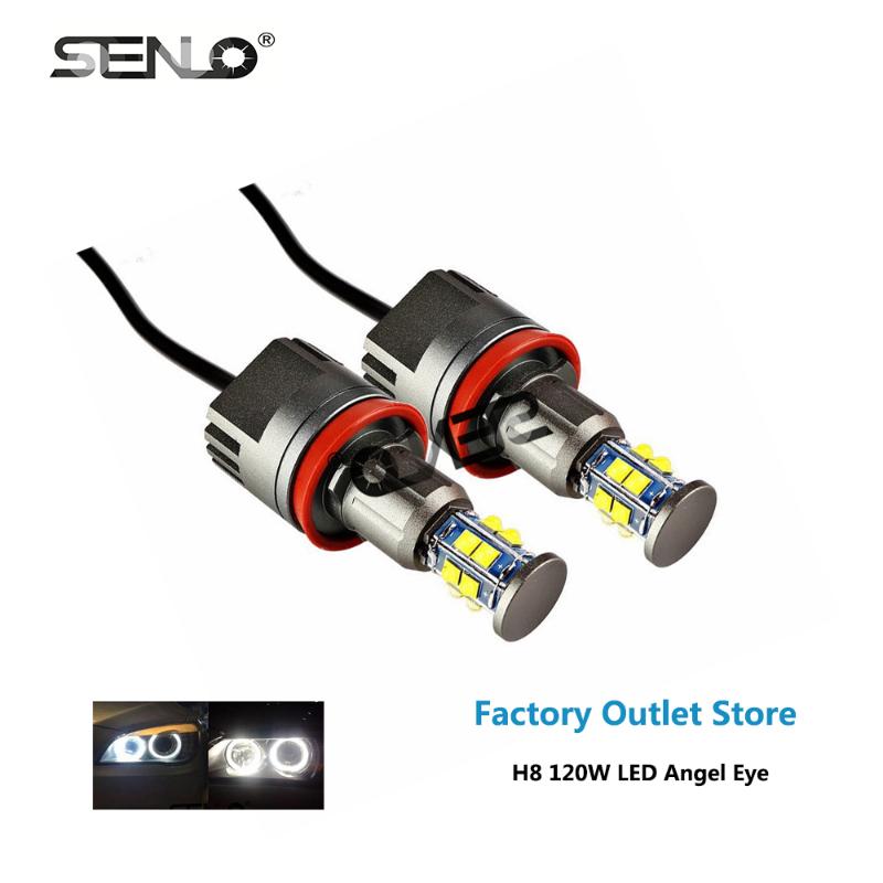 

2020 LED Angel Eyes High Power 120W E92 H8 Canbus for E71 E90 E91 E92 M3 E89 E82 E87 520Li 520d 520i 525i 523i E92120W