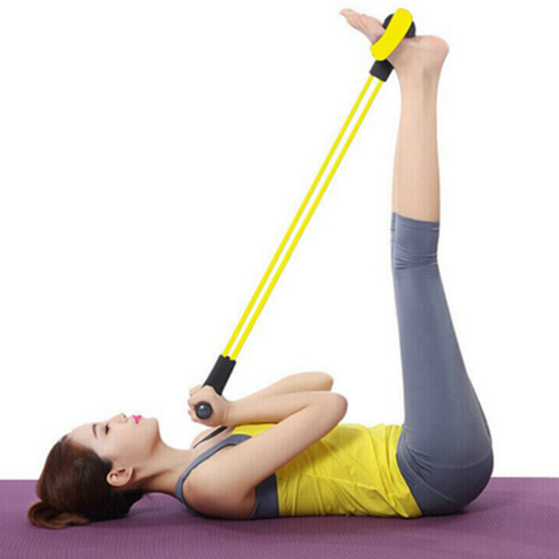 

4 Tubes Fitness Resistance Bands Latex Pedal Puller Exerciser Women Men Sit Up Pull Ropes Yoga Fitness Gym Workout Equipment