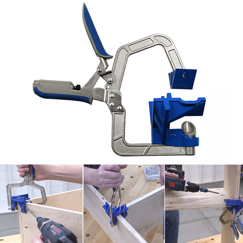 

Woodworking quick Pliers clamp right angle clip splint 90 degree clip T-clamp auxiliary fixture Fixing woodworking DIY tool