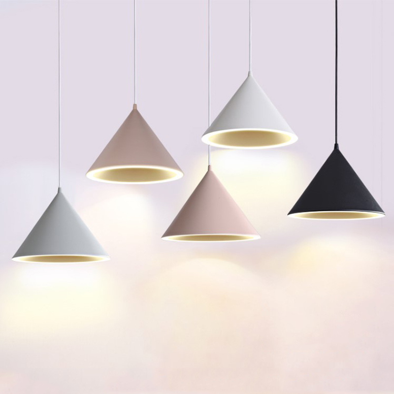 

Nordic simple modern chandelier creative personality LED restaurant light macaron style restaurant pendant lamp bar lamp