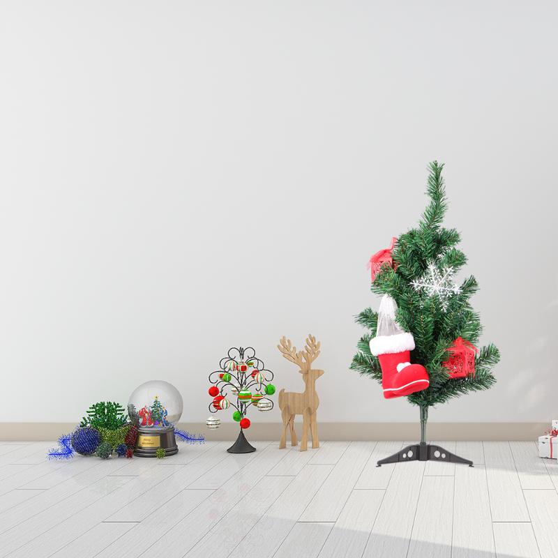 

Christmas Tree Holiday Party Birthday Table Desk Artificial Decor 60cm High Pine Tree Xmas Ornaments Kids Festival Gift