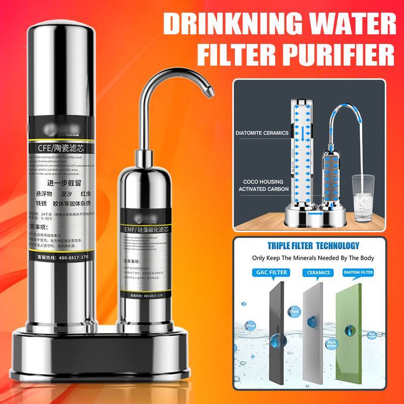 

Ultrafiltration Drinking Water Filter System Home Kitchen Water Purifier Filter With Faucet Tap Water Filter Cartridge Kits T200810