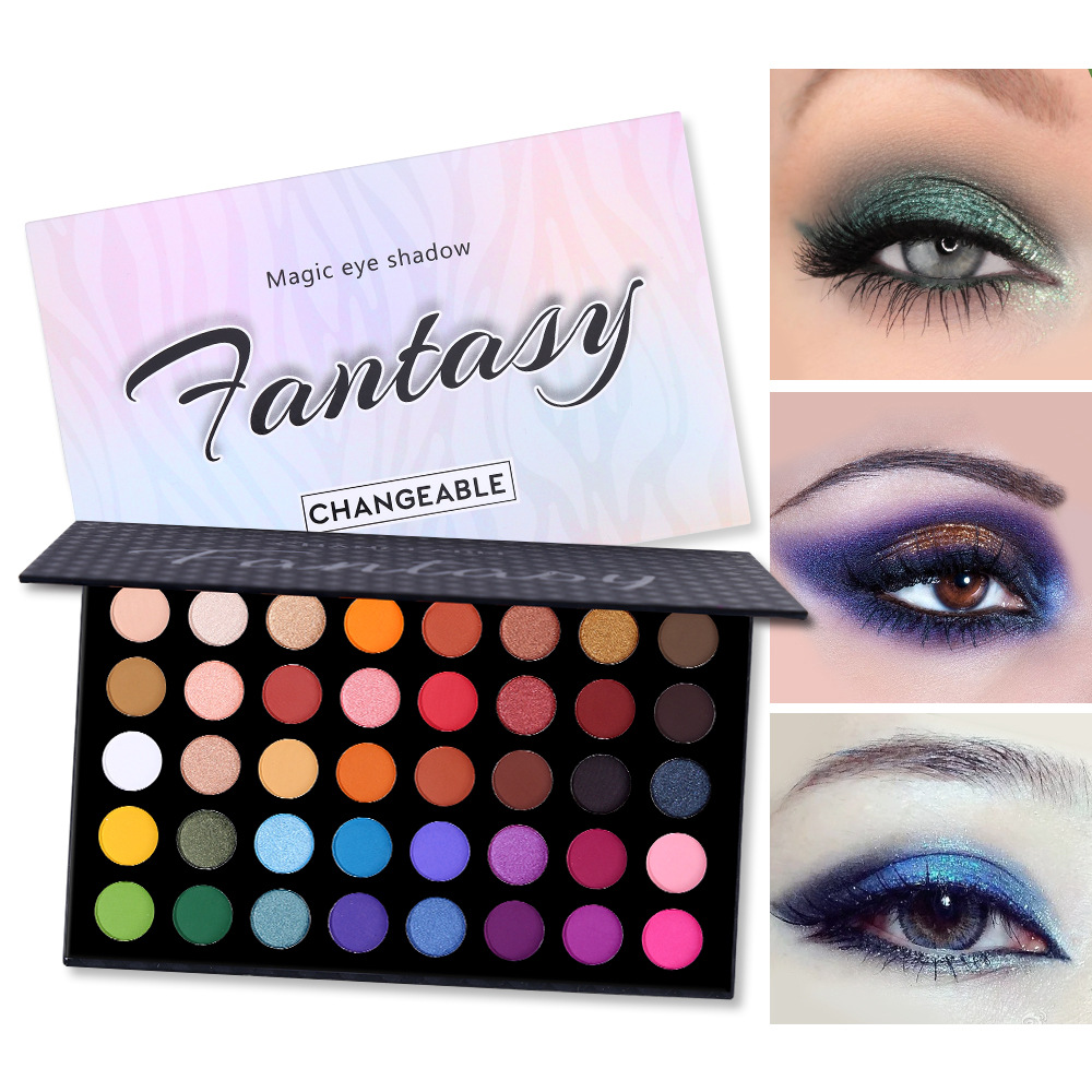 UCANBE James Charles 40 Color Shimmer Matte Eye shadow Makeup Palette Nude Natural Eye Shadow Set Metallic Smoky Artist Women Cosmetics-image-566702858