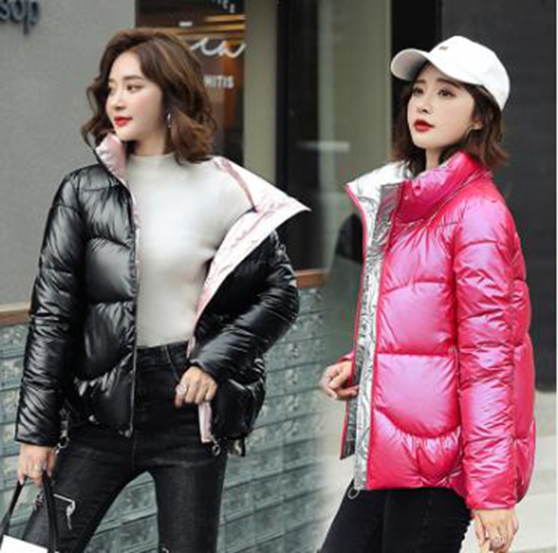 

Wholesale shiny new women's fashion padded autumn and winter short coat, Royal blue