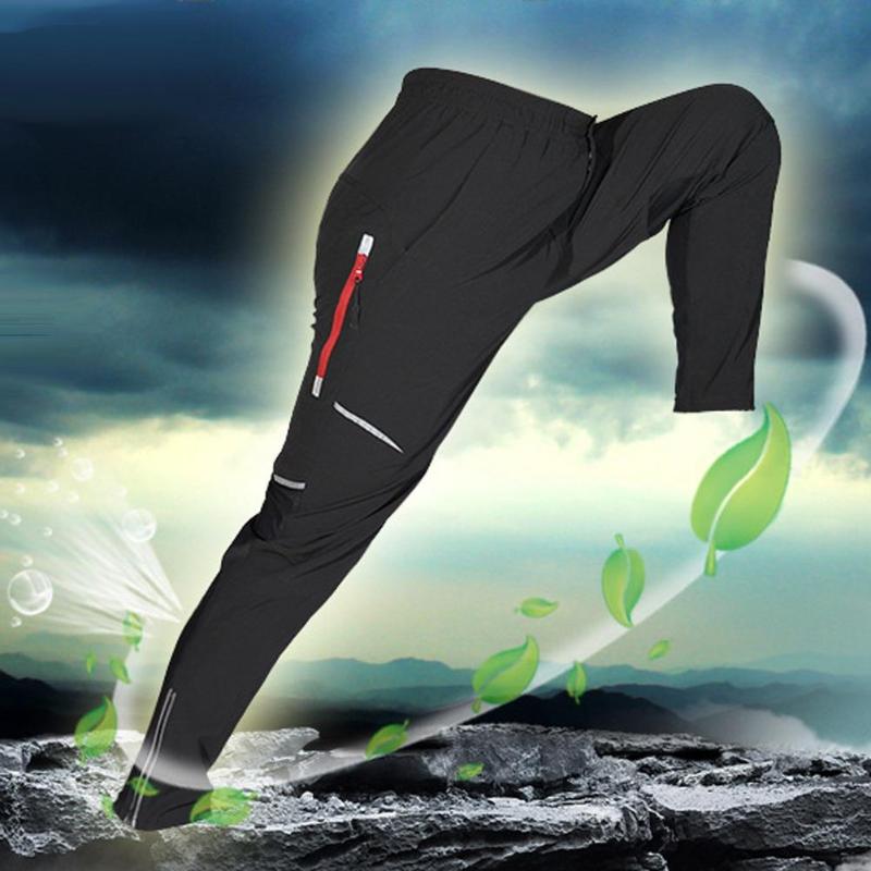

Comfortable Cycling Pants Bike Tights Bicycle Trousers Men's Long Pants Black Outdoor Indoor Trousers Anti-Sunning NEW, As pic