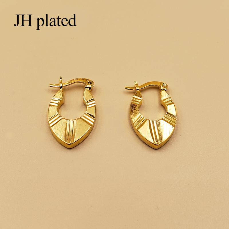 

JHplated Dubai Trendy earring Gold color Islam jewelry Arab/Middle East classic Women earring wholesale Giving away friends Gift