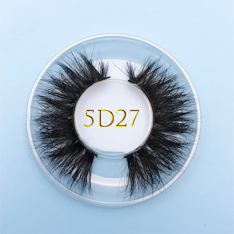 

MIKIW 5DCustom box 100% Cruelty free Handmade Crisscross 5D27 real Mink lashes Extention Multi-layer popular false lashes makeup