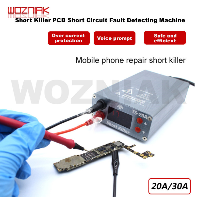 

TS-30A TS-20A Short Killer Box PCB Short Circuit Fault Detecting Machine for Repair Short-circuit Burning Repair Kit