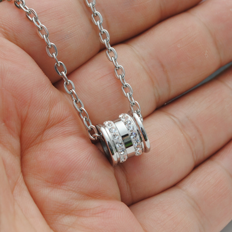 

1pcs Stainless steel couple geometric round circle necklace men women lovers love fashion personality gift necklace jewelry