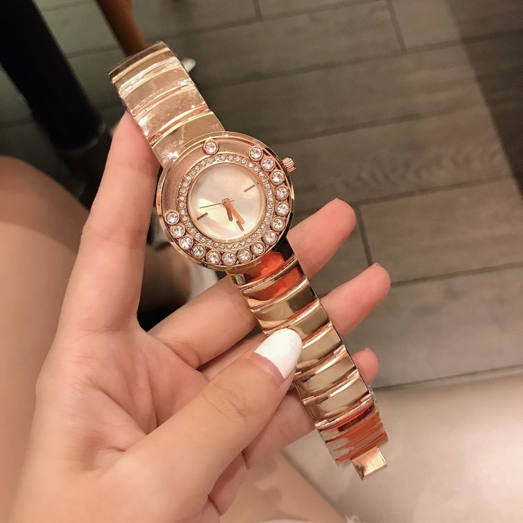 

2021 New fashion Rose gold luxury mens watches Three needle series Quartz watch women designer watches Brand Diamond bezel steel belt