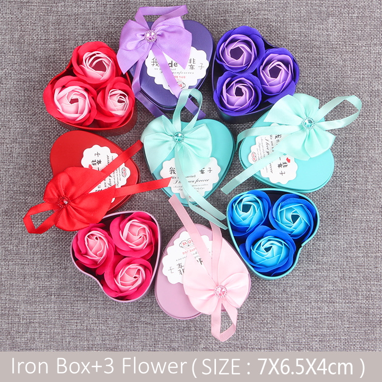 

Factory Direct Selling Rose Soap Bouquet Gift Box Hot Selling Soap Flower Valentine's Day Company Event Gifts