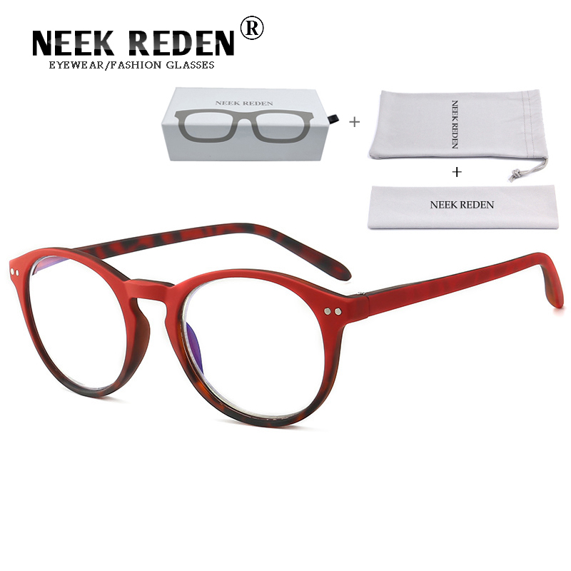 

Computer Glasses Frames Anti Blue Rays Reading Eyeglasses Men High Quality Round Vision Presbyopia Women Magnifier Eyewear