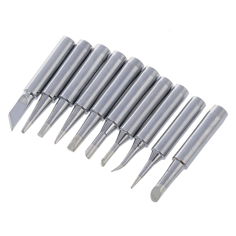 

NEW-10 Tip Set Tips Soldering Tip Set for Soldering Iron 900-T-I/ BK/ 1.6D/ 2.4D/ 3.0D/ 2C/ 3C/ 4C NEW