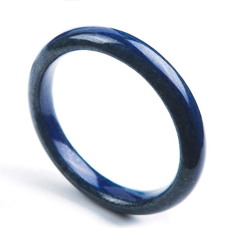 

Genuine Natural Lapis Lazuli Bangle Deep Blue Bracelets For Women Lady Healing Stone Inner Diameter 58mm