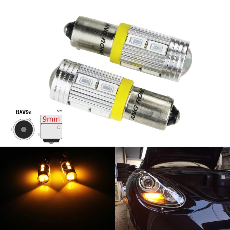 2x T20 7443 W21//5W Bombilla COB DRL LED indicador de luz del faro luz lateral inversa
