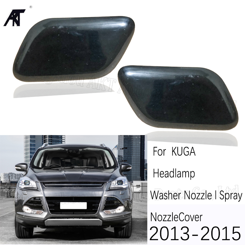 

Nozzle cover For Escape Kuga 2013 2014 2020 2020 Front headLight head lamp Washer Nozzle Spray Jet Cover House Cap Housing